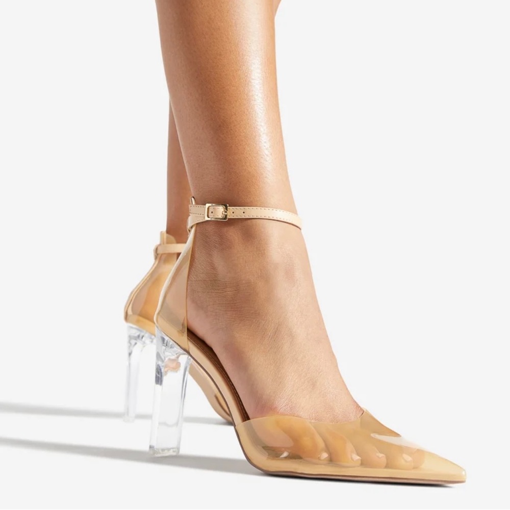 Clear Block Heels Sexy!!! Sale!!